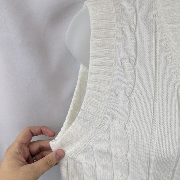 Bonnie Lee Vintage Button Down Sweater Vest Sz 42 (L) - Picture 5 of 9